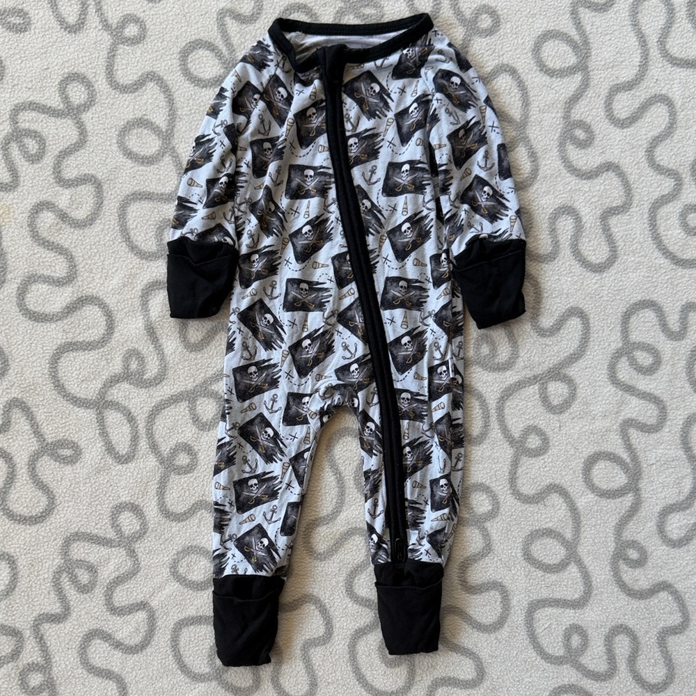 Dream Big Little Co Pirate Crew Convertible Zipper Pajama